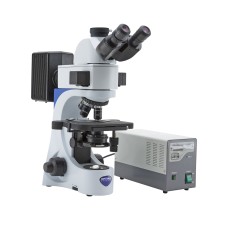 Microscope Trinocular (Fixed 50/50), 30° Inclined, 360° rotating. Eyepieces: WF10X/20, B-383FL Optika Italy